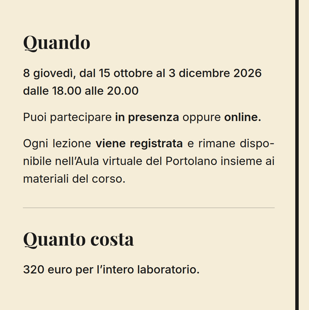Quando e quanto costa