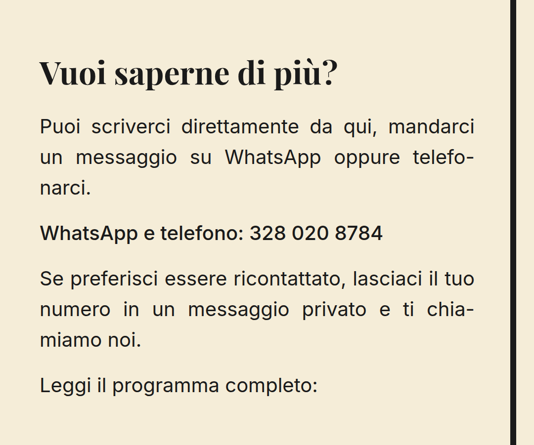 Vuoi saperne di più?